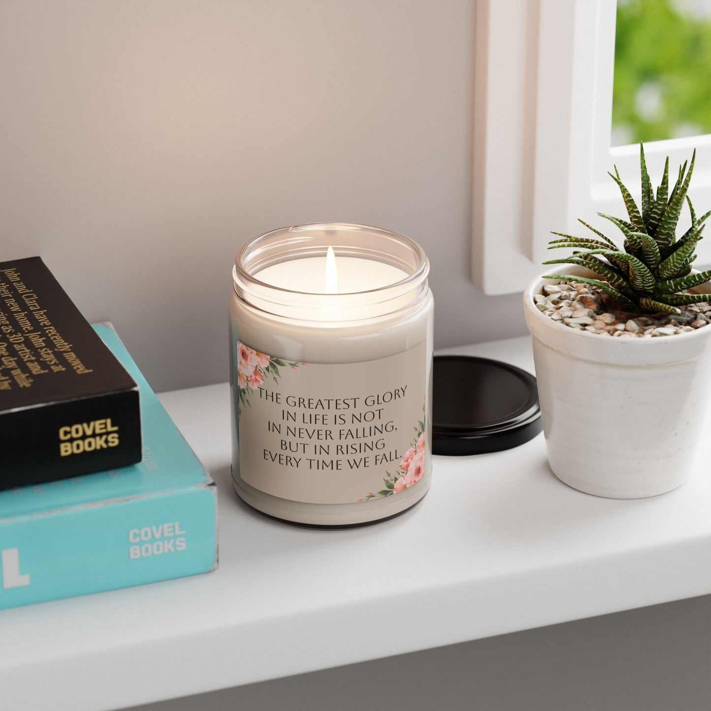 Motivational Scented Soy Candle | Eco-Friendly, Long-Lasting, Reusable Glass, Aromatherapy Gift