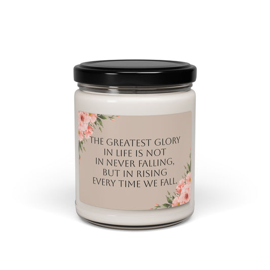 Motivational Scented Soy Candle | Eco-Friendly, Long-Lasting, Reusable Glass, Aromatherapy Gift