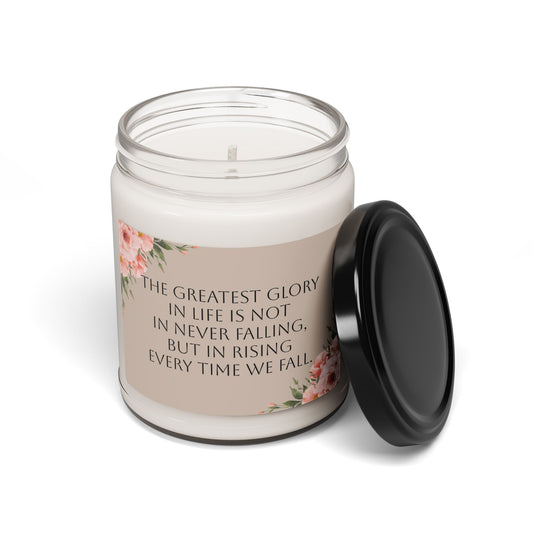 Motivational Scented Soy Candle | Eco-Friendly, Long-Lasting, Reusable Glass, Aromatherapy Gift